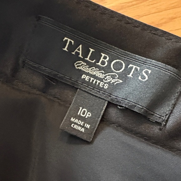 Talbots Classic Satin Long Black Pencil Skirt - Picture 2 of 8